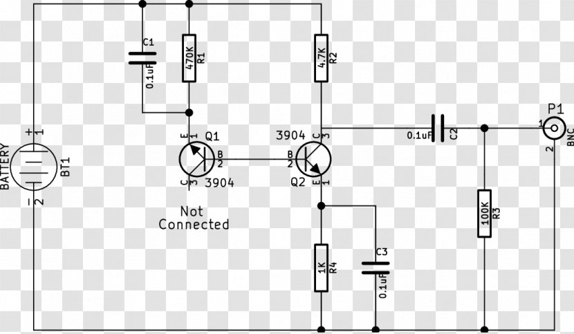 Schematic Circuit Diagram Signal Generator Noise - Falling Transparent PNG