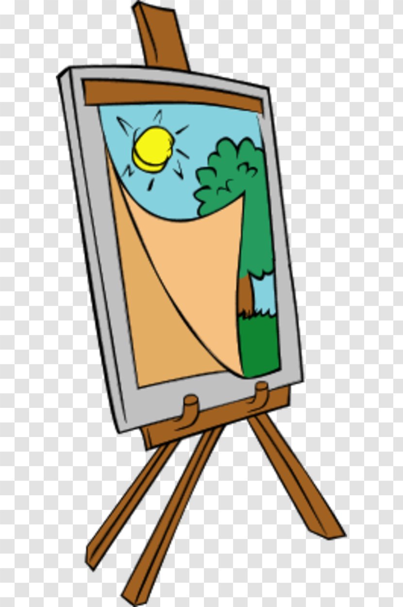 Painting Easel Clip Art - Free Content - Clipart Transparent PNG