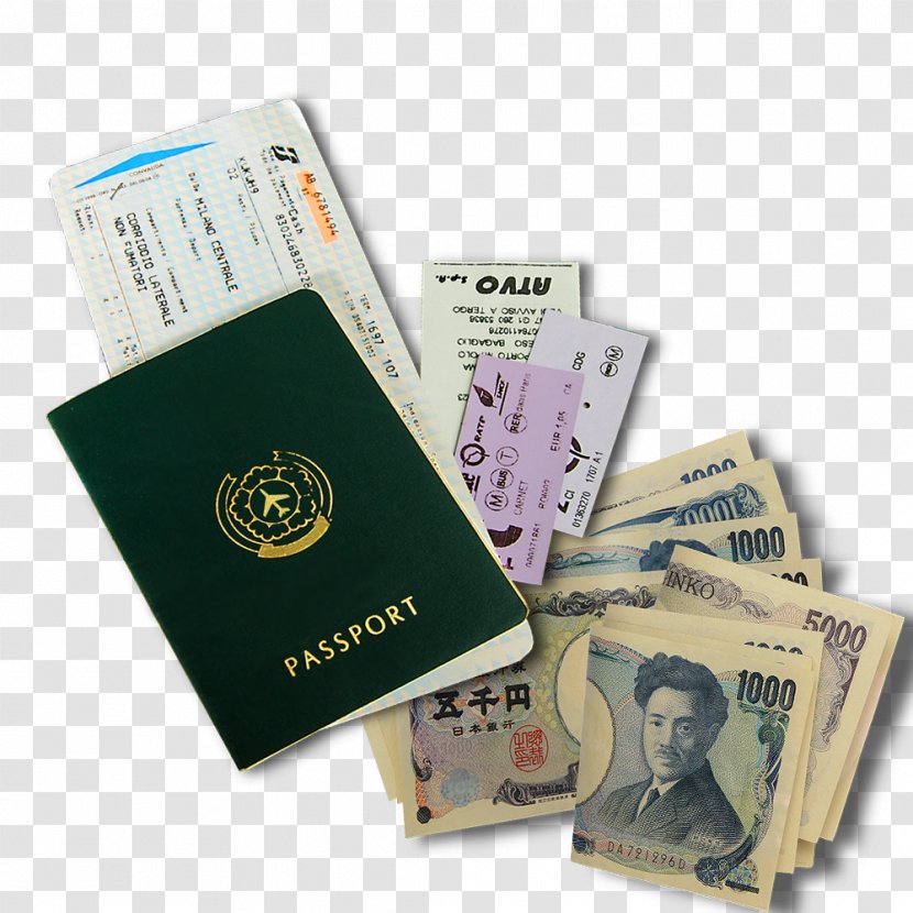 Airline Ticket Passport Boarding Pass - Fahrkarte - Free Foreign Currency Tickets Pull Material Transparent PNG