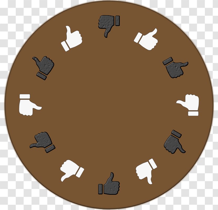 Thumb Signal Emoticon Symbol Clip Art - Hand - Round Table Transparent PNG