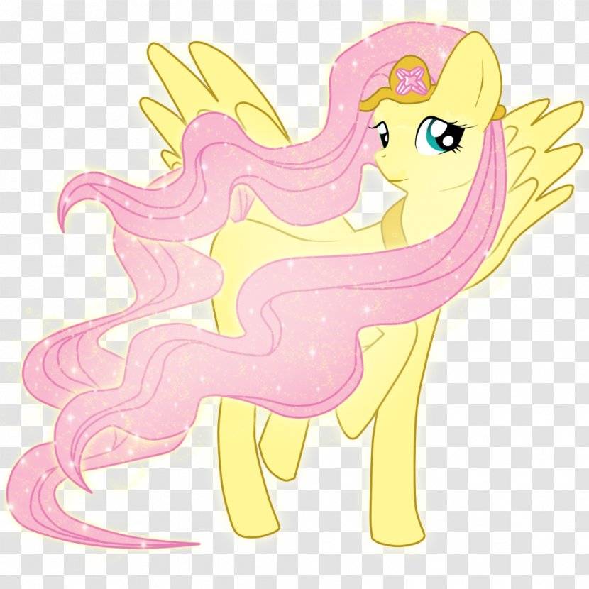 Pony Fluttershy Horse - Watercolor Transparent PNG