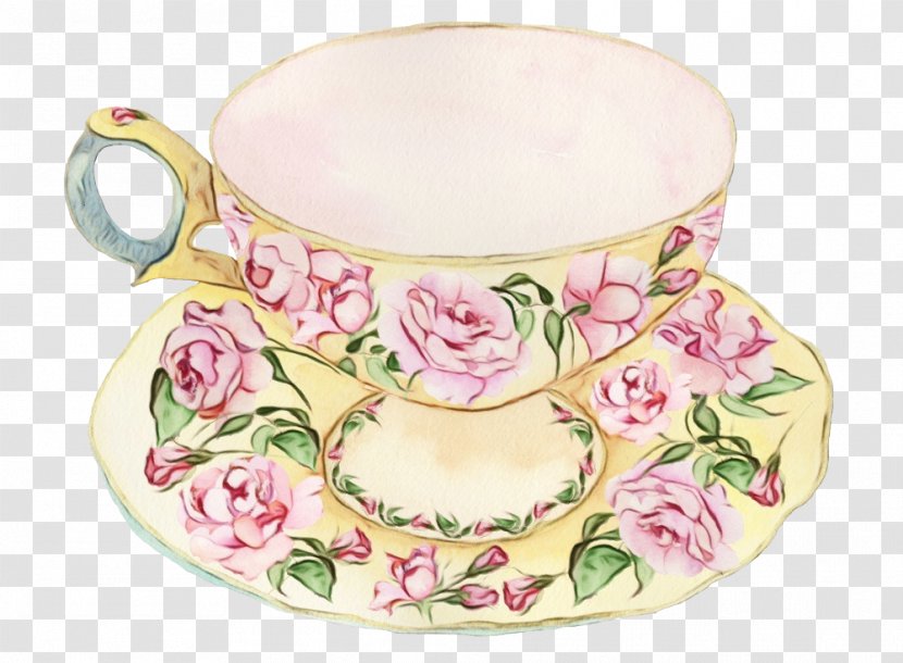 Coffee Cup - Ceramic - Tea Set Plate Transparent PNG