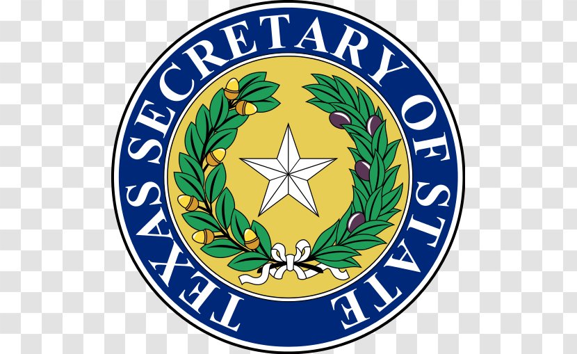 Secretary Of State Texas Senate Seal United States Federal Executive Departments - California Transparent PNG