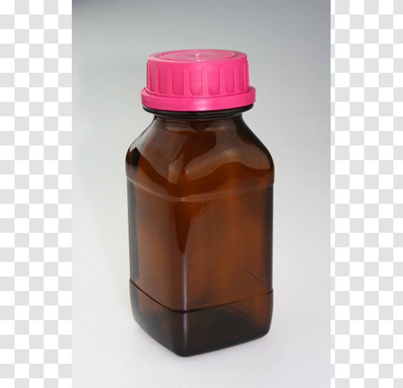Glass Bottle Caramel Color Brown - Chemical Reagents Transparent PNG