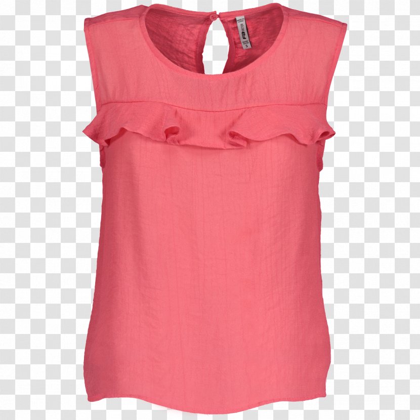 Blouse Sleeveless Shirt Shoulder Pink M - Active Tank - Dress Transparent PNG