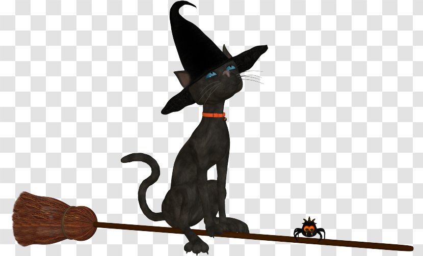 Black Cat Halloween Clip Art - Return Address Transparent PNG