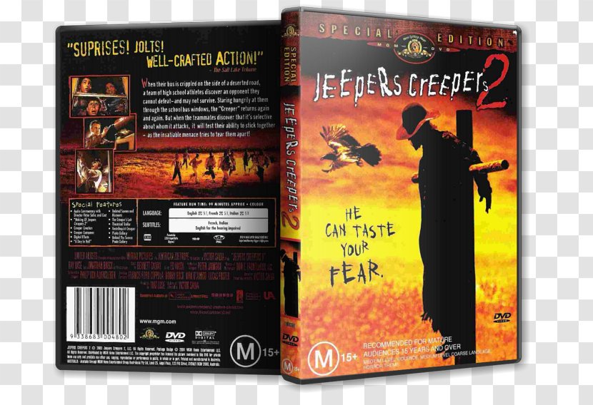 DVD STXE6FIN GR EUR Import Jeepers Creepers 2 Transparent PNG