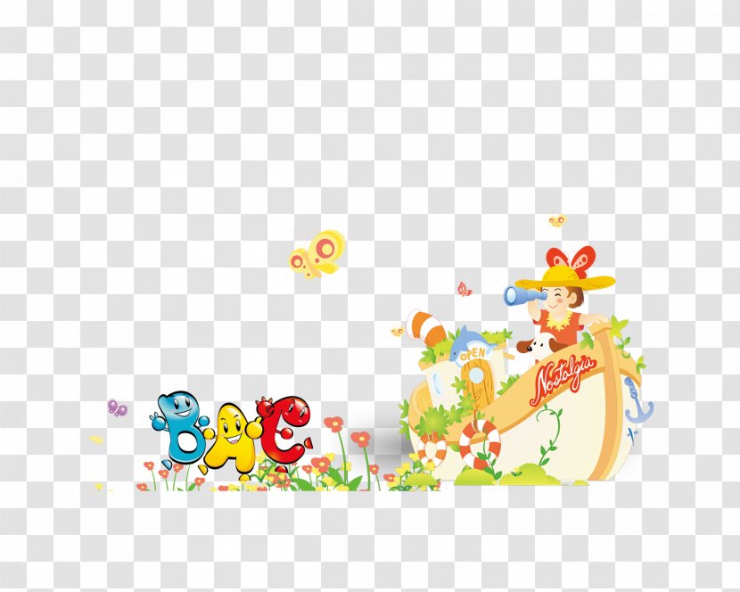 Child Flower Cartoon - ABC Care Flowers Transparent PNG