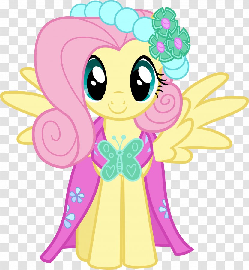 Fluttershy Pony Twilight Sparkle Rainbow Dash Princess Cadance - Pink - Angel Baby Transparent PNG