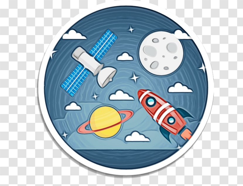 Astronaut Cartoon - Outer Space - Plate Tableware Transparent PNG