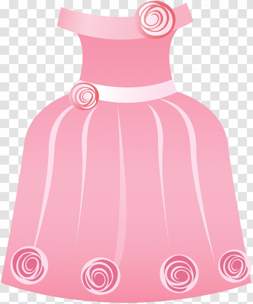 Wedding Dress Clothing Pink Clip Art - Ball Gown Transparent PNG