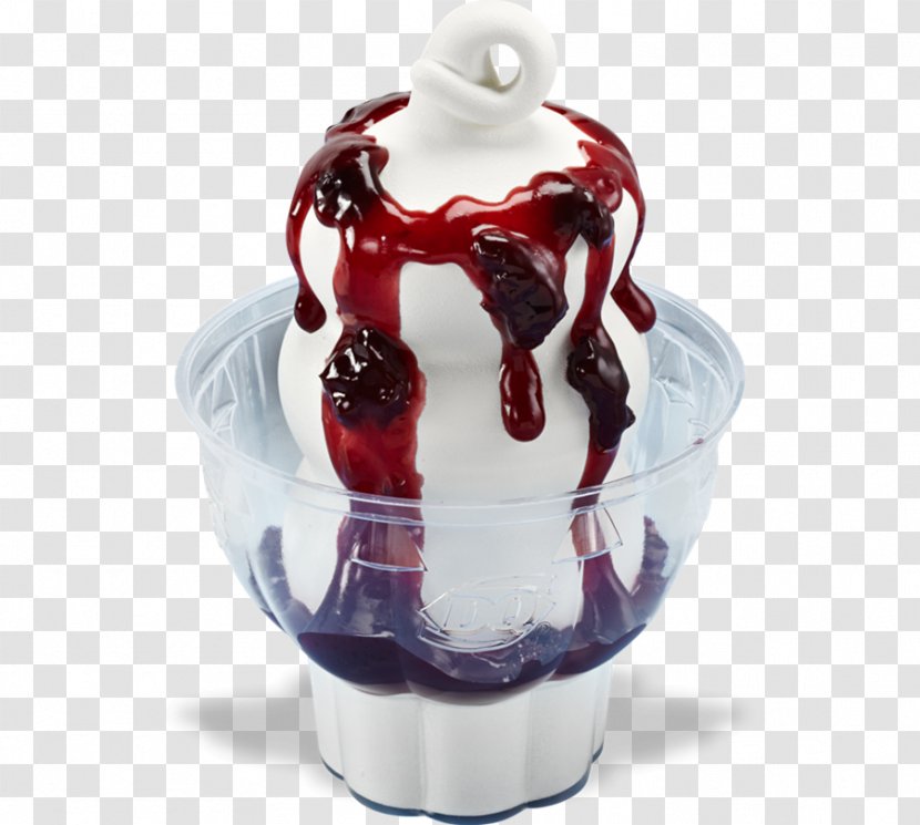 Sundae Ice Cream Fudge Cake Dairy Queen - Menu Transparent PNG