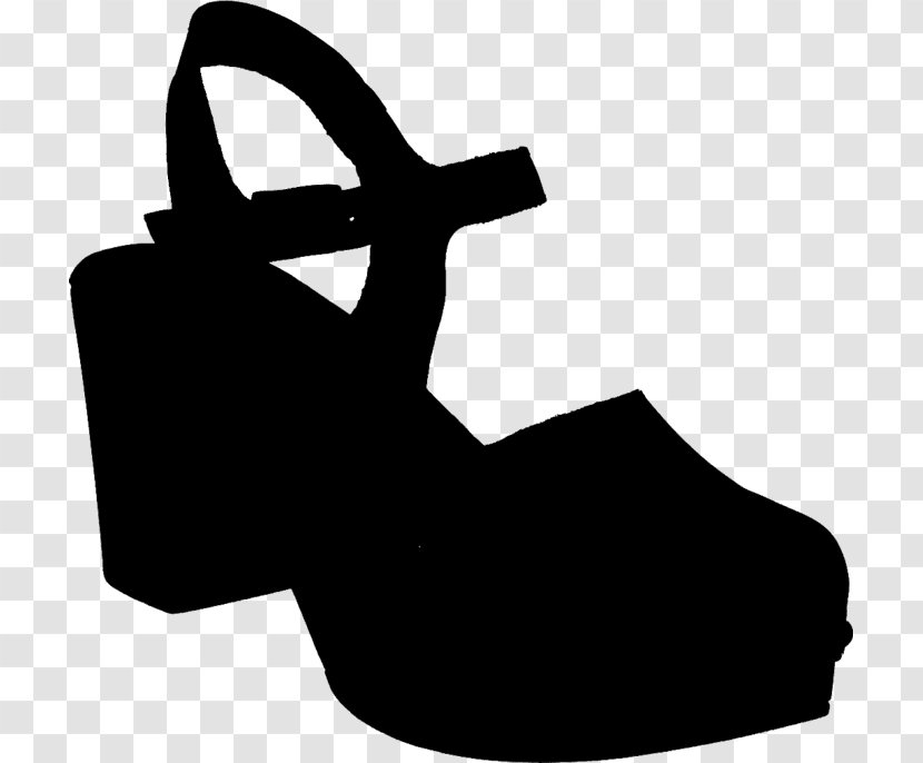 Clip Art Product Design Line Silhouette - Footwear - Shoe Transparent PNG