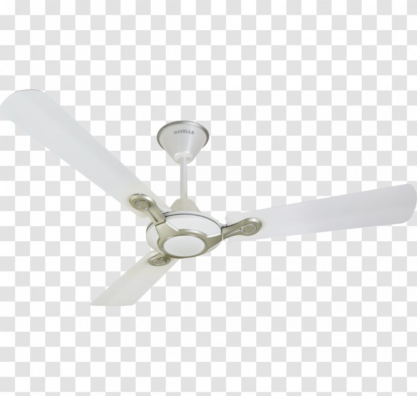 Ceiling Fans Havells Silver - Metal - Fan Transparent PNG