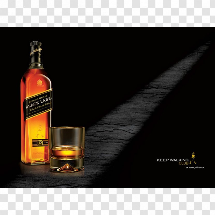 Bourbon Whiskey Scotch Whisky Beer Johnnie Walker - Liqueur Transparent PNG
