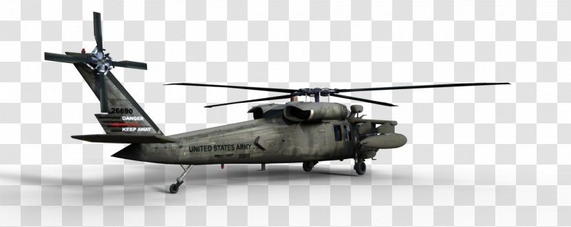 Helicopter Rotor Sikorsky UH-60 Black Hawk Military - Rotorcraft Transparent PNG
