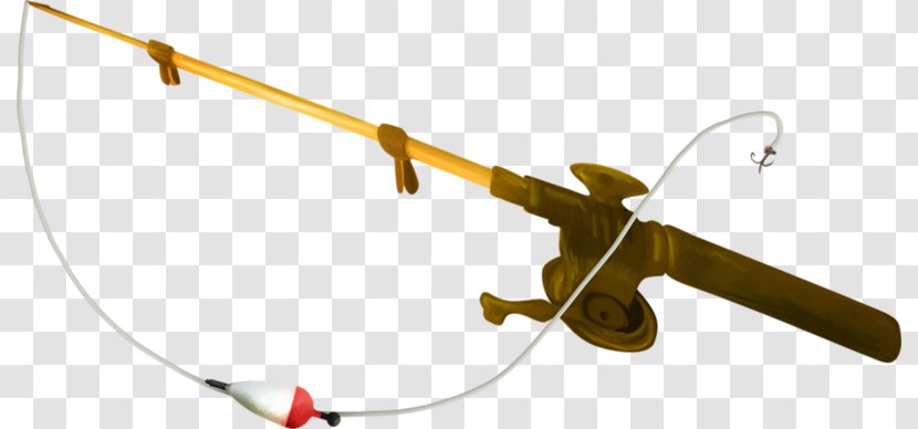 Fishing Rod Angling Clip Art - Yellow Transparent PNG