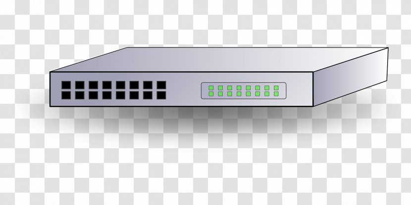 Computer Network Switch KVM Clip Art - Multimedia - Gray Server Transparent PNG
