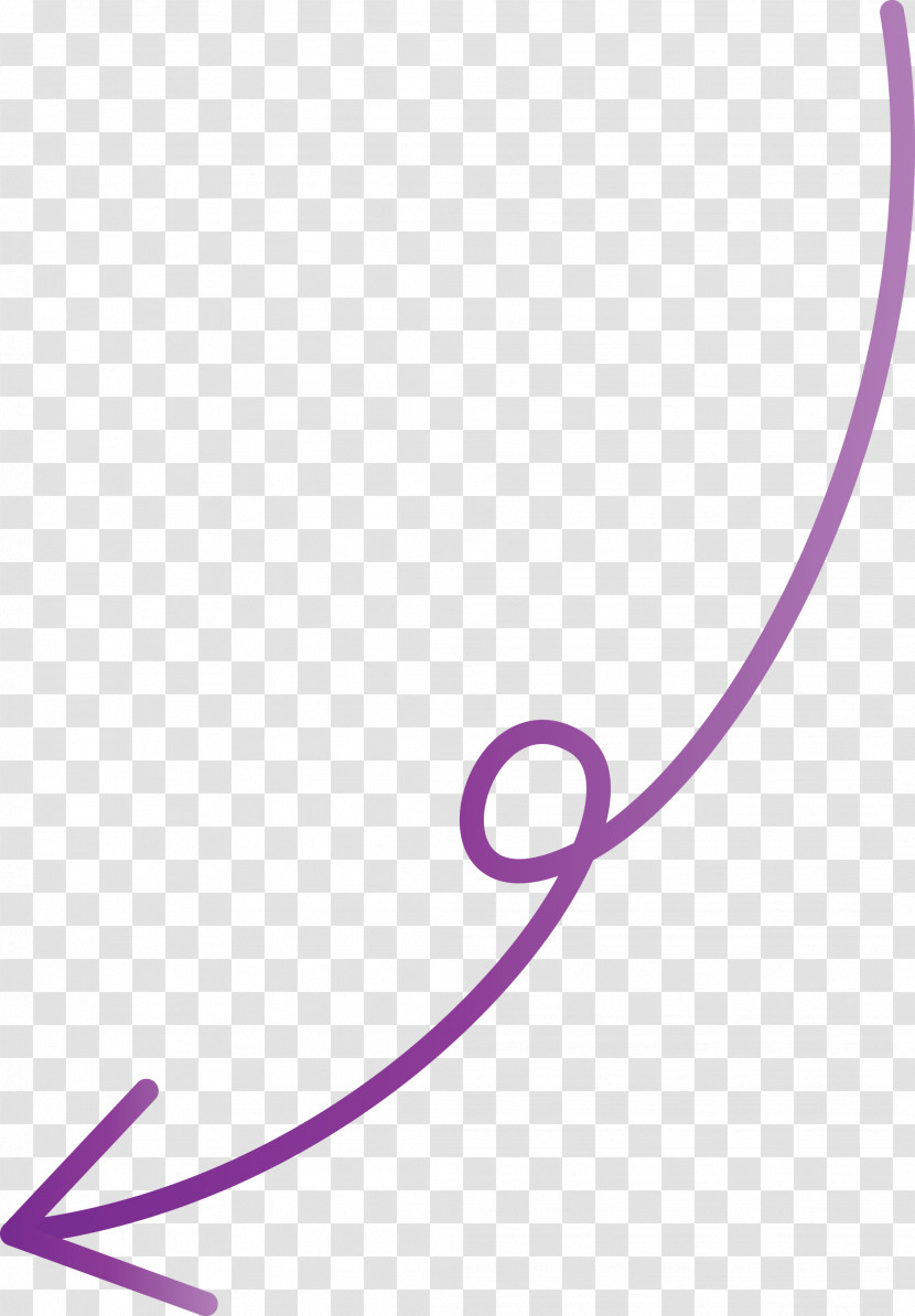 Curved Arrow Transparent PNG