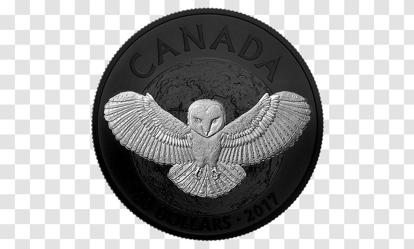 Owl Canada Silver Coin Nocturnality - Penny Transparent PNG