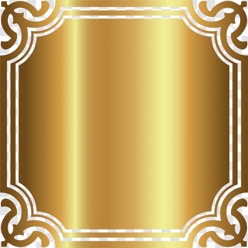 Gold Picture Frame Pattern - Arc - Luxury Border Transparent PNG