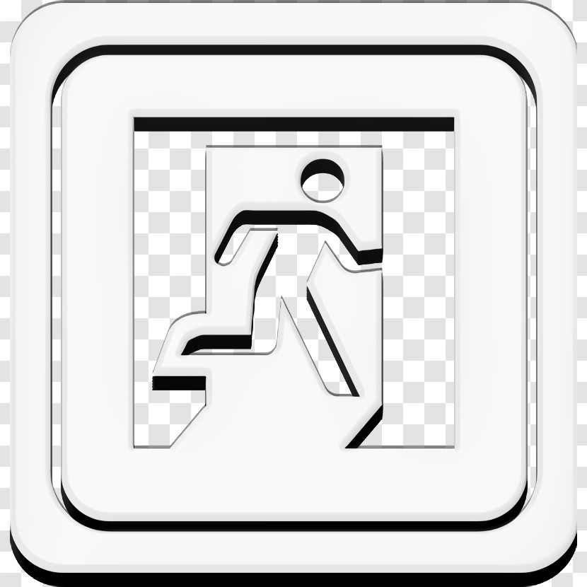 Signs Icon Emergency Door Signal Icon Scape Icon Transparent PNG