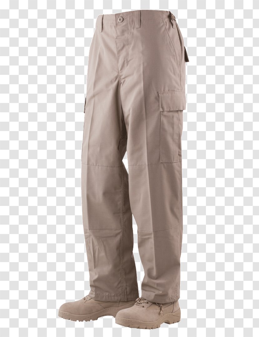 Ripstop Battle Dress Uniform Pants Army Combat TRU-SPEC - Beige - Loose Transparent PNG