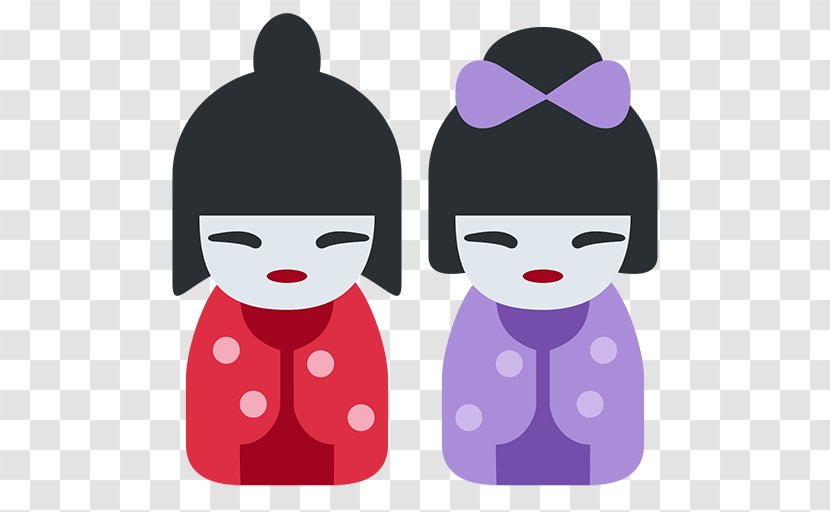 Emoji Japanese Dolls SMS Text Messaging Email - Emojipedia - Notebook Cover Transparent PNG