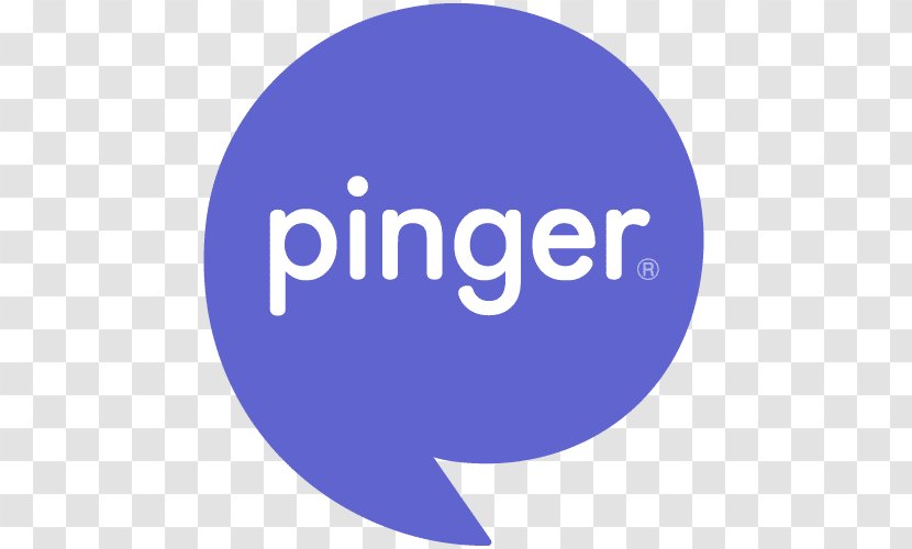 Pinger Logo Text Messaging Mobile App Brand - Desktop Computers - Make Phone Call Transparent PNG