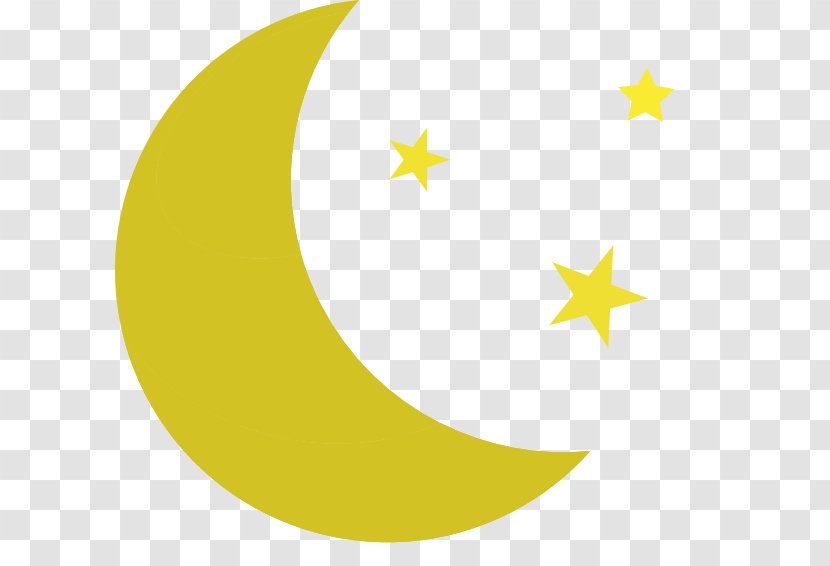 Yellow Area Pattern - Crescent Moon Clipart Transparent PNG