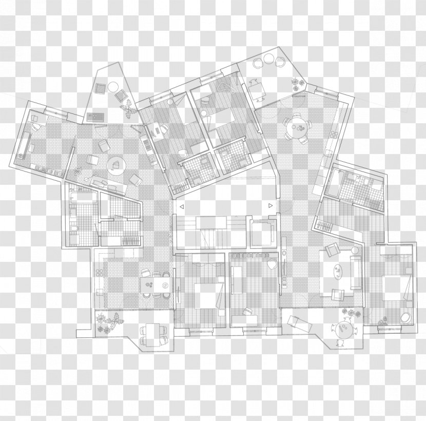 Architecture Floor Plan House Collective Housing - Ancient Roman Transparent PNG