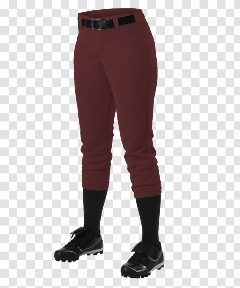 Fastpitch Softball Belt Low-rise Pants - Sweatpants - Women Transparent PNG
