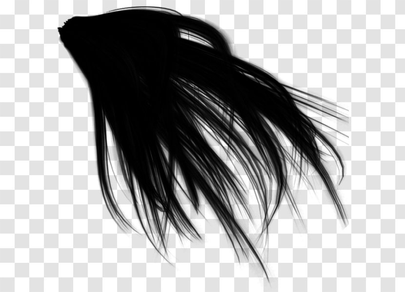 Black Hair Coloring White - And - Capelli Transparent PNG