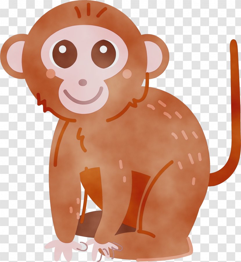Cartoon Clip Art Animal Figure New World Monkey Animation - Old Transparent PNG