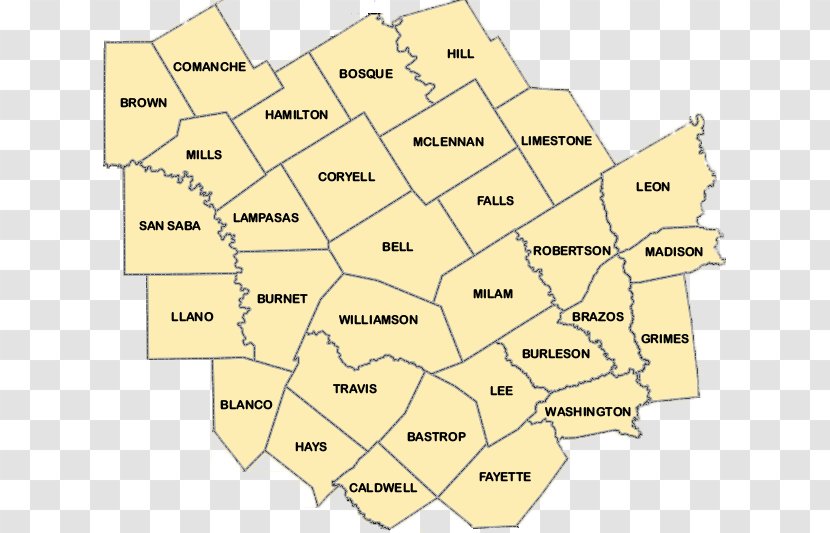 Central Texas Waco County KWTX-TV - Map Transparent PNG