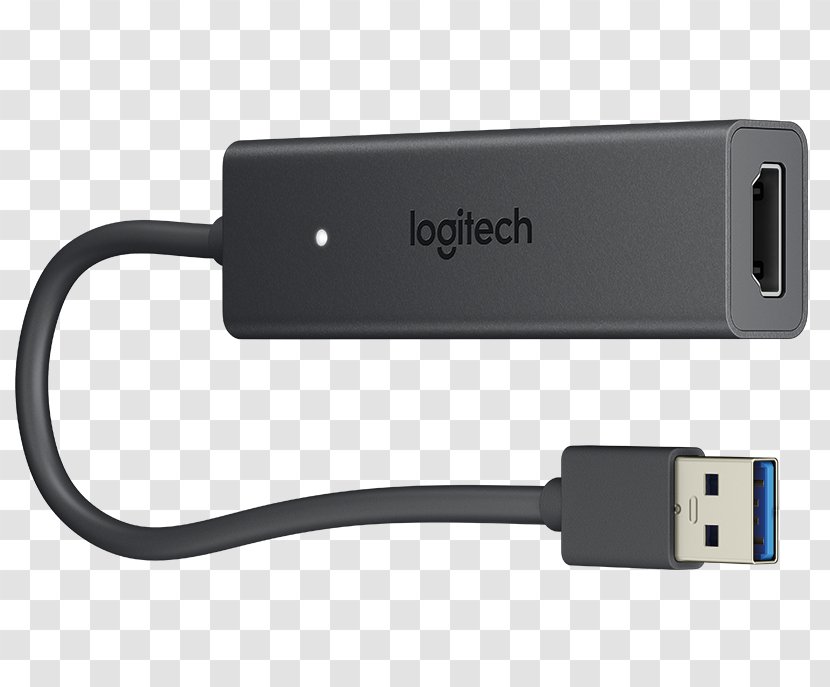 Logitech Screen Share Adapter Projection Screens Desktop Sharing - Usb 30 - Computer Transparent PNG