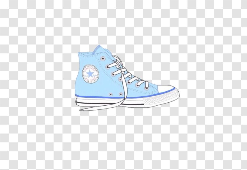 Converse Blue Shoe High-top Sneakers - Convers Transparent PNG