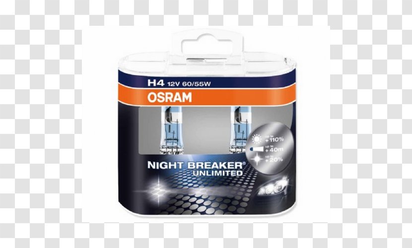 Incandescent Light Bulb Headlamp Osram - Car Transparent PNG