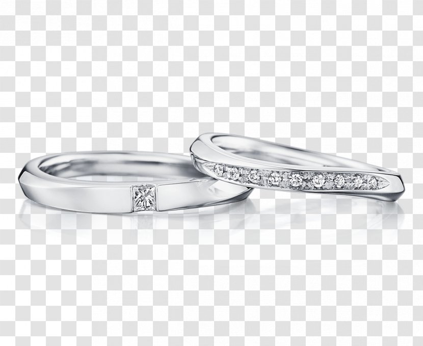 Wedding Ring Gold Platinum Czerwone Złoto - Body Jewelry Transparent PNG