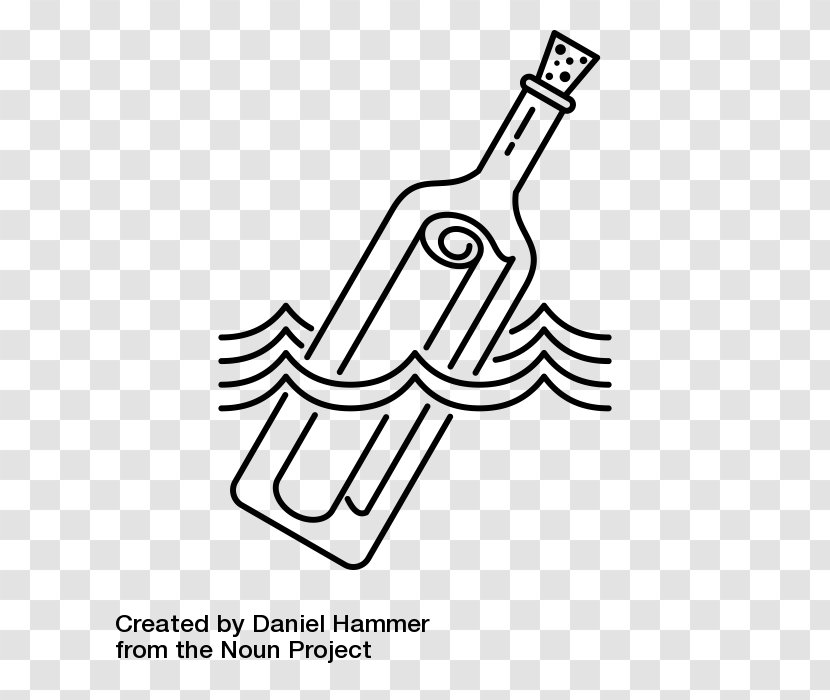 Drawing Message In A Bottle Coloring Book - Tree Transparent PNG