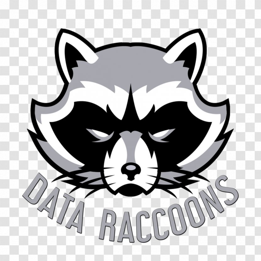 Raccoon Hoodie Giant Panda T-shirt Logo - Black Transparent PNG