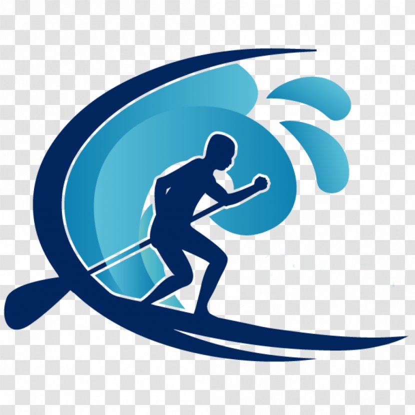 Logo Standup Paddleboarding Font - Mammal - Aqua Transparent PNG