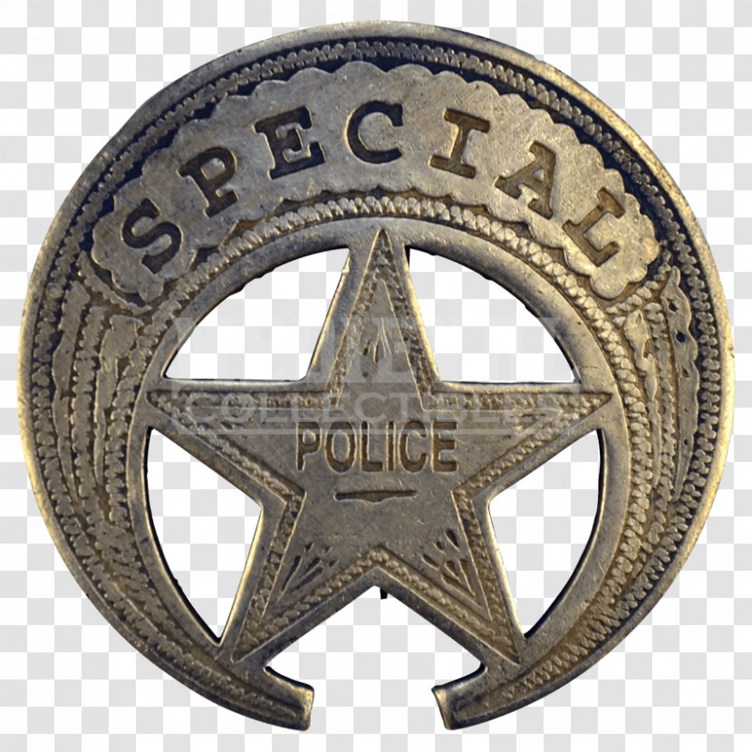 Badge American Frontier Sheriff Police Cowboy - Law Enforcement Officer Transparent PNG
