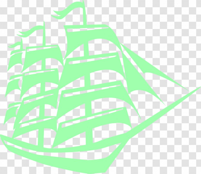 Sailing Ship Sailboat Mast - Brand - Simple Green Boat Transparent PNG