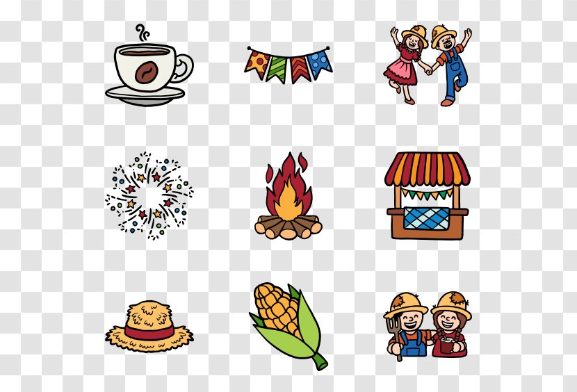 Festa Junina Clip Art - Area - Hand-painted Family Transparent PNG