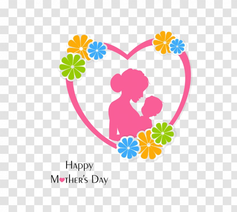 Mothers Day Illustration - Flower - Creative Mother's Transparent PNG