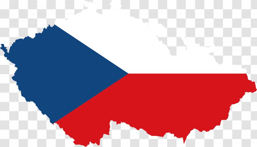 Flag Of The Czech Republic Map - Reliefkarte - France Transparent PNG