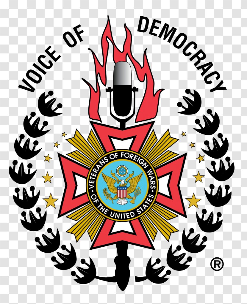 Veterans Of Foreign Wars Voice Democracy Scholarship - Logo Transparent PNG