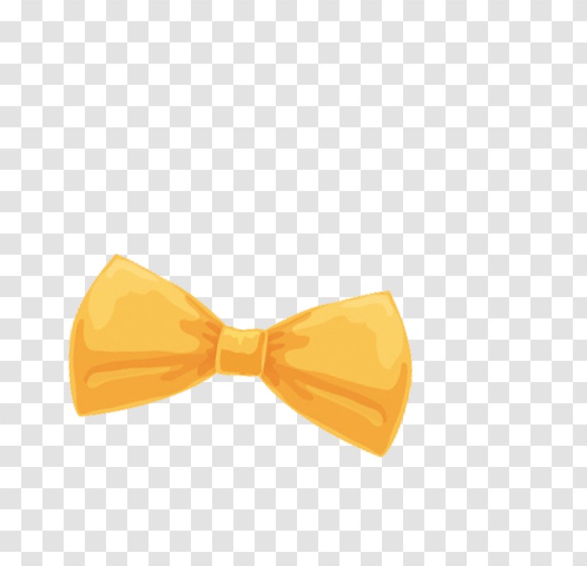 Bow Tie Yellow Pattern Transparent PNG