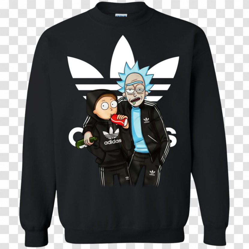 T-shirt Rick Sanchez Hoodie Morty Smith Adidas - Tshirt - Shirt Transparent PNG